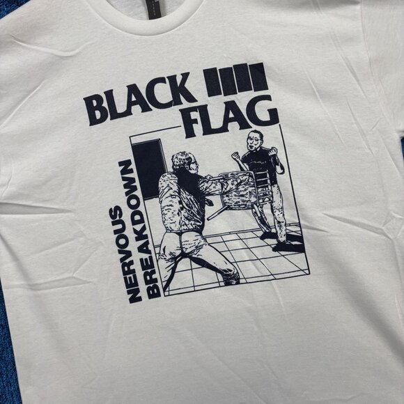 Black Flag Nervous Breakdown Punk T-shirt Size Extra Large - Picture 4 of 4
